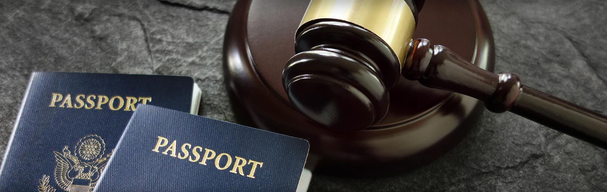 Gavel with Passports